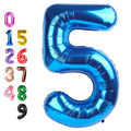 Enyeopd Balloons Number 5 – 40-Inch Dark Blue Number Balloon for Birthdays, Weddings & Milestones