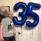Enyeopd Balloons Number 5 – 40-Inch Dark Blue Number Balloon for Birthdays, Weddings & Milestones