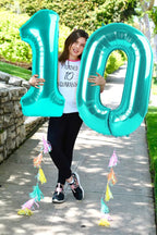 Enyeopd Balloon Numbers 40 Inch – Large Numeral Balloons for Birthday, Baby Shower, Wedding