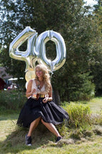 Enyeopd Silver Balloon Number 14 – 40 Inch Birthday & Celebration Balloons