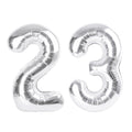 Enyeopd Big 23 Balloons – 40-Inch Silver Number Balloons for Parties & Celebrations