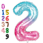 Enyeopd Birthday Balloons Numbers – 40" Number Balloons in Blue & Pink | For Birthdays, Weddings, Baby Showers