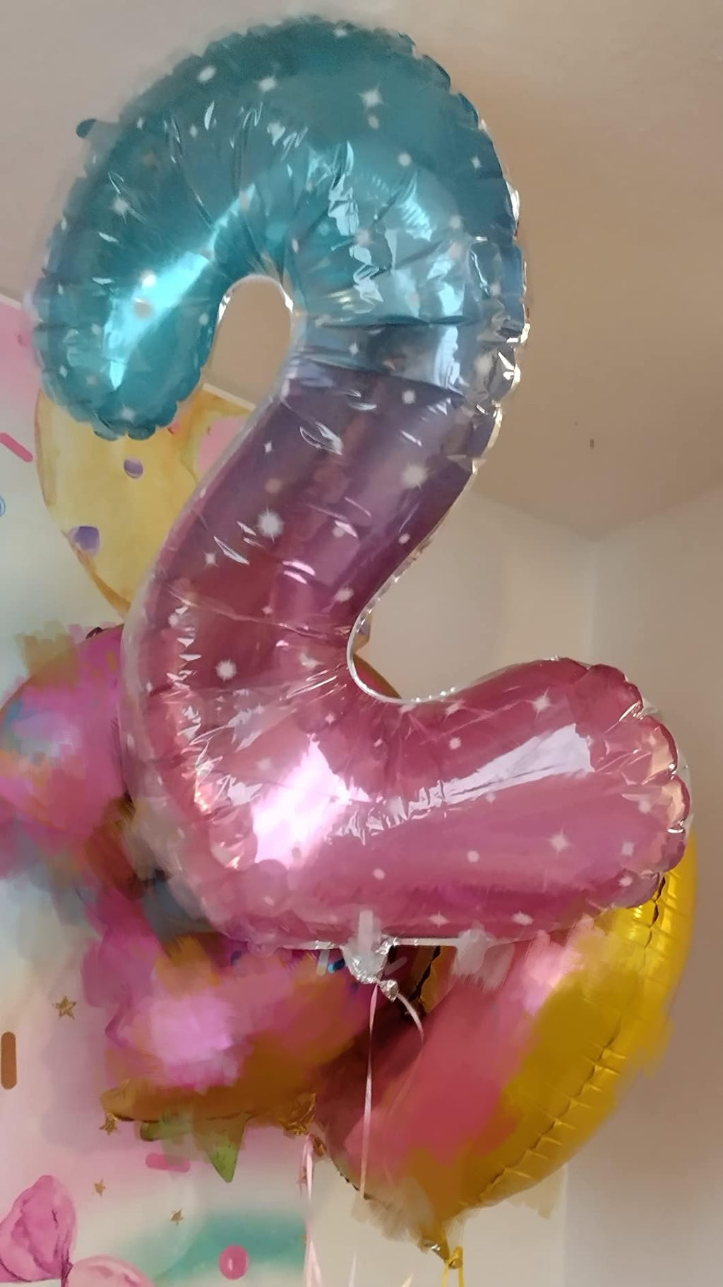 Enyeopd Birthday Balloons Numbers – 40" Number Balloons in Blue & Pink | For Birthdays, Weddings, Baby Showers