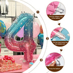 Enyeopd Birthday Balloons Numbers – 40" Number Balloons in Blue & Pink | For Birthdays, Weddings, Baby Showers