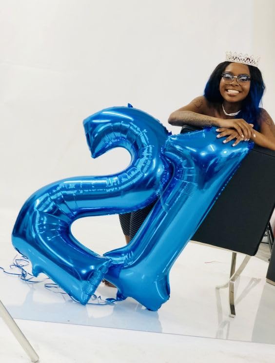 Enyeopd Dark Blue 11 Balloon – 40 Inch Number Balloons for Birthdays & Celebrations