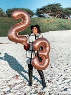 Enyeopd Rose Gold 30th Birthday Balloons – 30 Number Balloons for Any Celebration