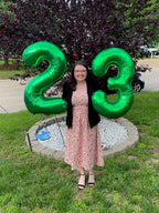 Enyeopd 40-Inch Number Balloons – 6th & 7th Birthday Decor, Milestone Numbers for 6th, 16th, 26th, 60th, 2026 Celebrations