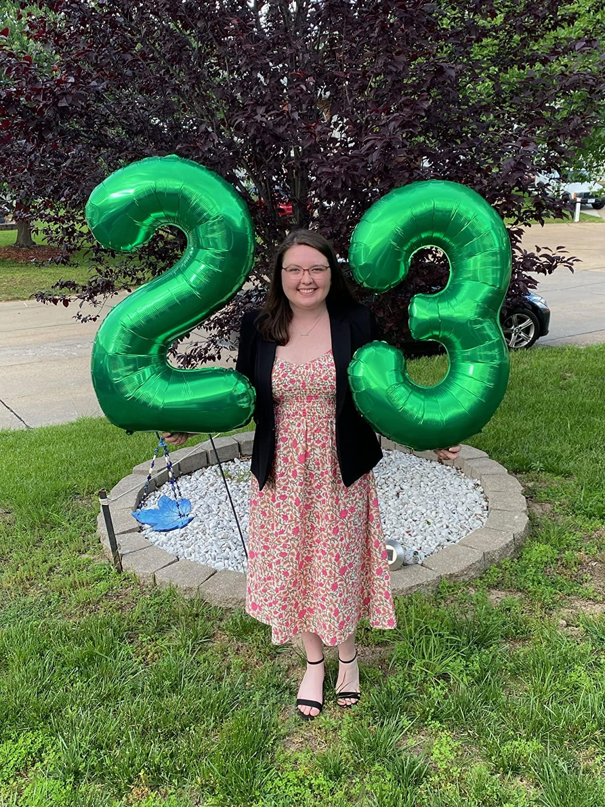 Enyeopd 40-Inch Number Balloons – 6th & 7th Birthday Decor, Milestone Numbers for 6th, 16th, 26th, 60th, 2026 Celebrations