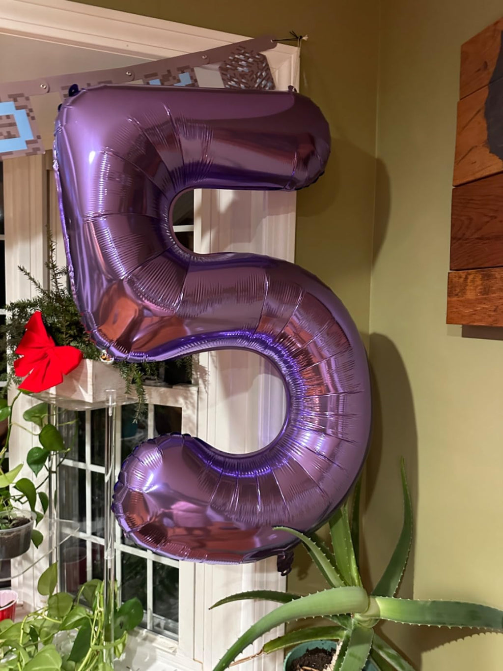 Enyeopd Number 25 Purple Balloons — 40-Inch Number Balloons for Birthdays & Milestones