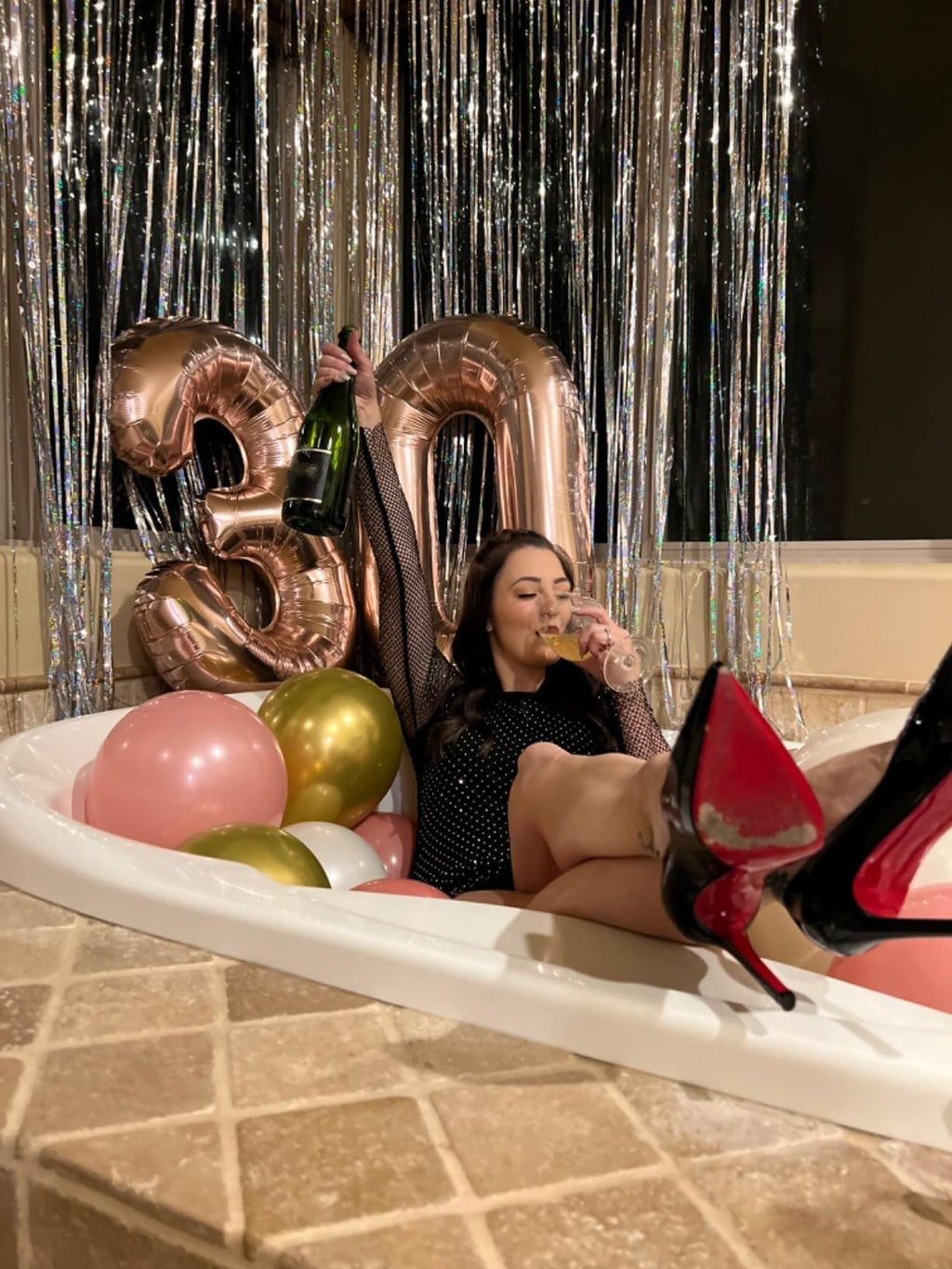 Enyeopd Rose Gold 30th Birthday Balloons – 30 Number Balloons for Any Celebration