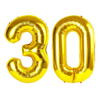 Enyeopd Gold 30 Balloons – 30th Birthday Decorations for Him & Her | 40-Inch Number Balloon Set