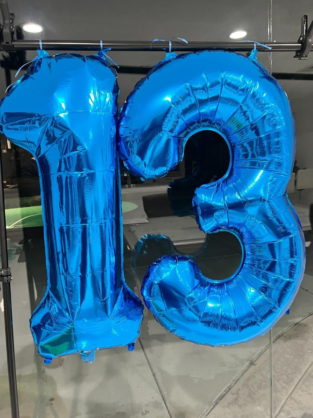 Enyeopd 13 Balloon Number – 40 Inch Dark Blue Balloons for Birthdays, Weddings & Milestones