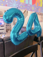 Enyeopd Light Blue 4-Number Balloon — 40-Inch Giant Balloons for 4th Birthday Milestones