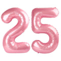 Enyeopd Number 25 Balloons – Pearl Pink 40-Inch, 2-Pack for Birthdays & Big Events