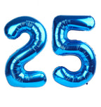 Enyeopd Number 25 Balloons – 40-Inch Dark Blue Milestone Birthday Decor