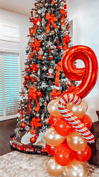 Enyeopd Number 7 Balloon – 40-Inch Red Balloons for Birthdays, Weddings & More
