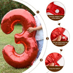 Enyeopd Number 7 Balloon – 40-Inch Red Balloons for Birthdays, Weddings & More