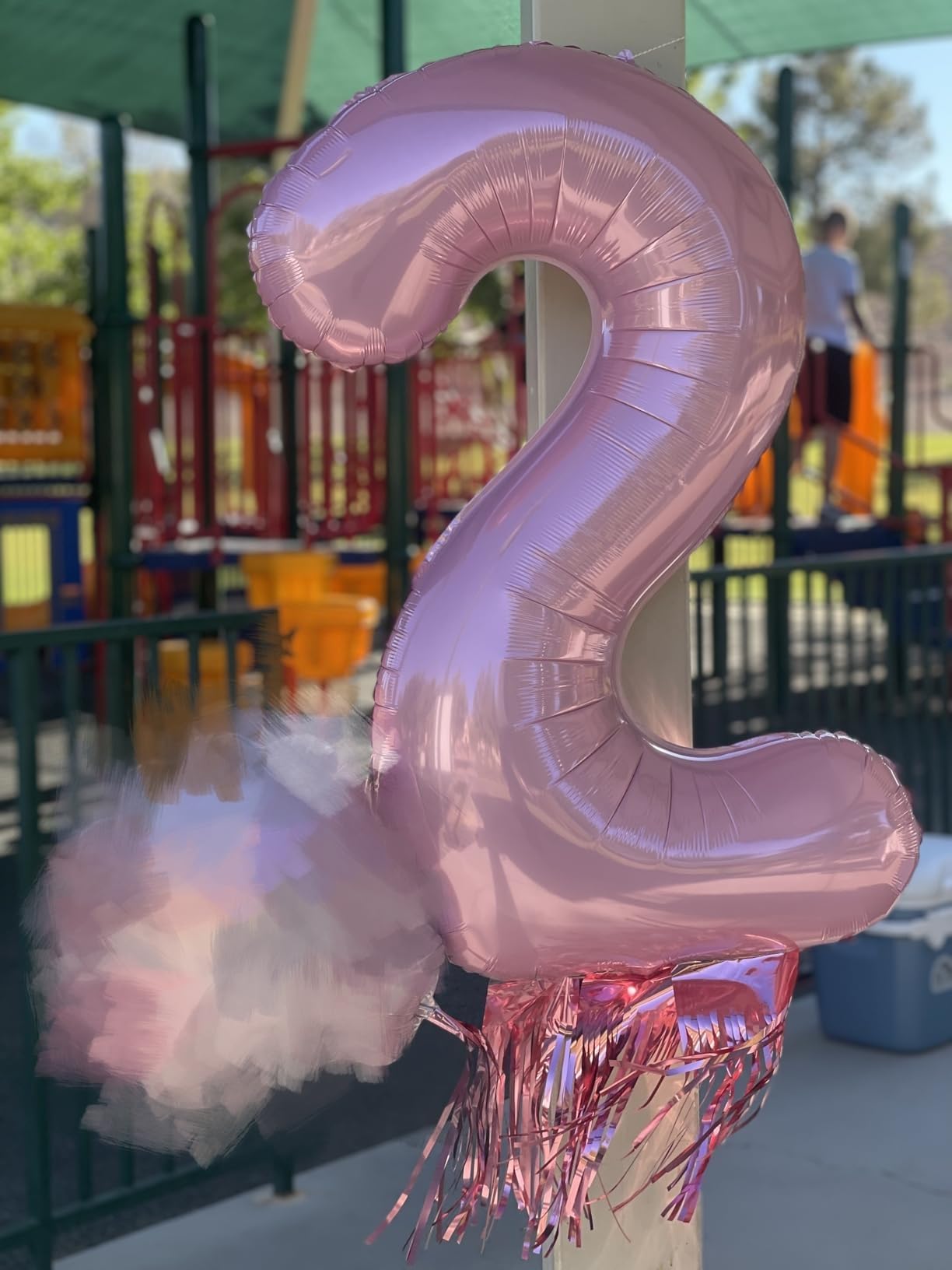 Enyeopd 40-Inch Number Balloons – Pearl Pink Birthday Decor for All Ages