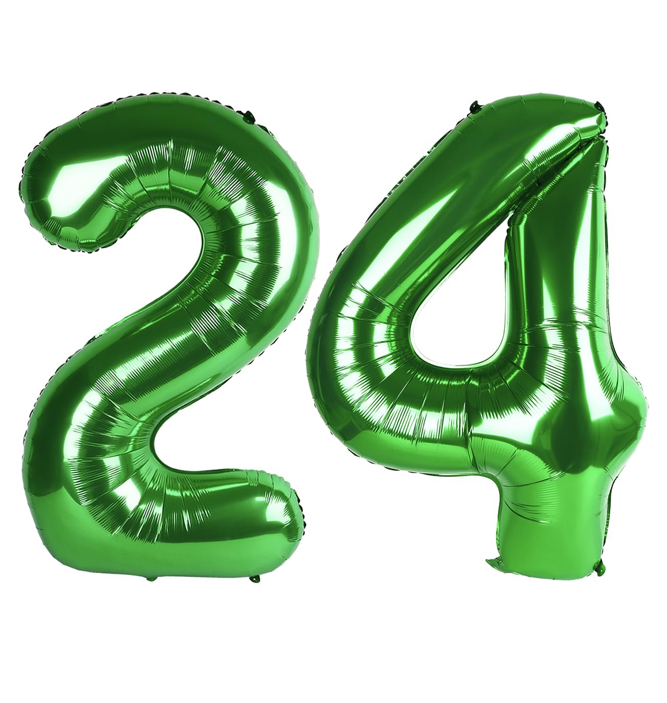 Enyeopd 40-Inch Number Balloons – Dark Green 24 Large Balloons (Numbers 1–60) for Birthdays, Weddings and Events