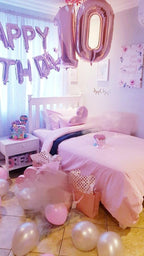 Enyeopd 40 Inch Number Balloons – Pearl Pink 10 | Large 40in Birthday & Anniversary Decor