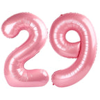 Enyeopd Number Balloons 40 Inch Pearl Pink – 29 Numbers for Birthdays & Celebrations