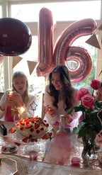 Enyeopd Number Balloons 19 Pink 40 Inch – Milestone Birthday Decor (Two-Color Set)