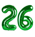 Enyeopd Numbers 26 Balloon – Dark Green 40-Inch Birthday Balloons