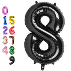 Enyeopd Numbers 8 Balloon 40 Inch – Black Number Balloons for Birthdays, Weddings & Celebrations