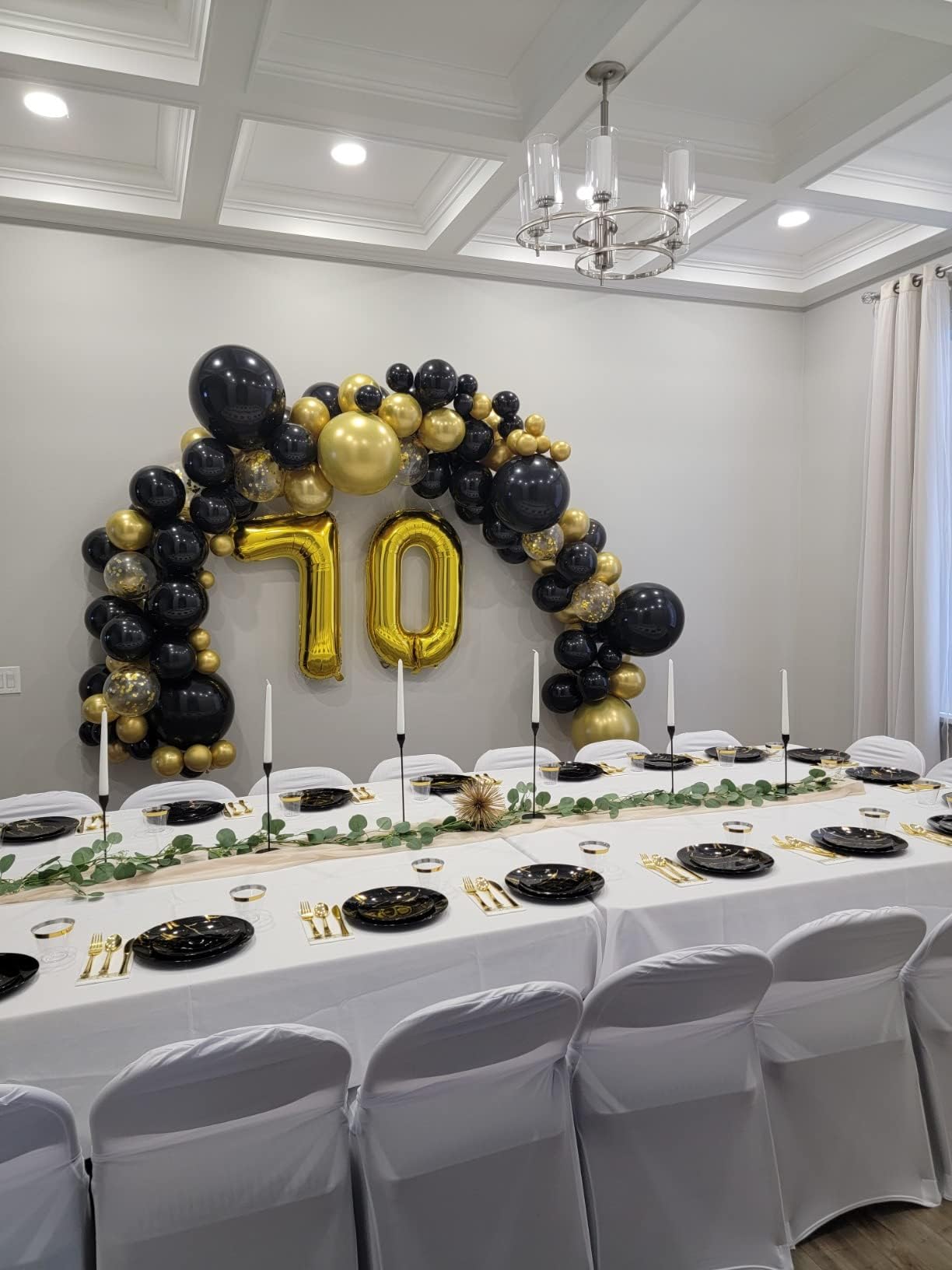 Enyeopd Numbers Balloon 40 Inch Gold – Large Numeric Balloons for Birthday Parties & Celebrations