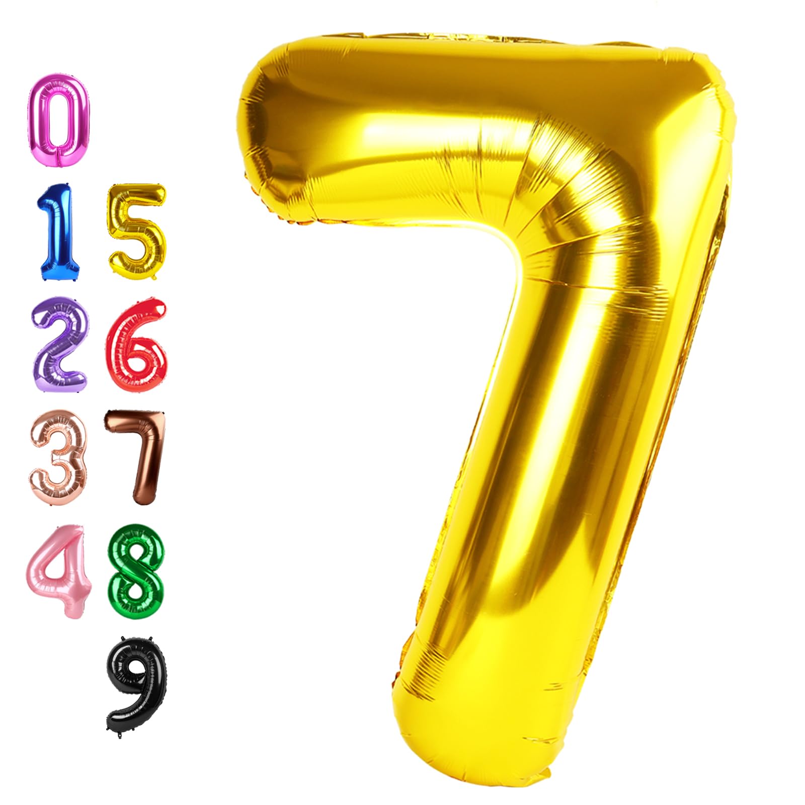 Enyeopd Numbers Balloon 40 Inch Gold – Large Numeric Balloons for Birthday Parties & Celebrations