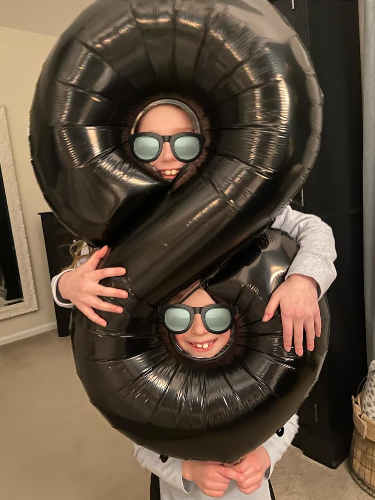 Enyeopd Numbers 8 Balloon 40 Inch – Black Number Balloons for Birthdays, Weddings & Celebrations