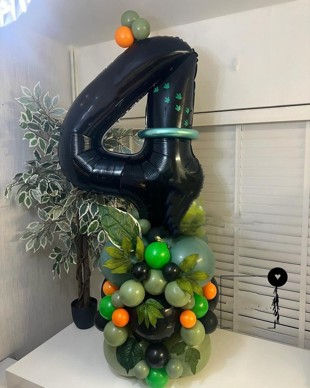 Enyeopd 40th Birthday Balloons – 40inch Black Number Balloons for Milestones | Party Decor for Women & Men