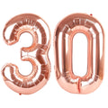 Enyeopd Rose Gold 30th Birthday Balloons – 30 Number Balloons for Any Celebration
