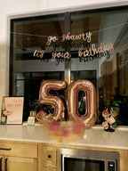 Enyeopd Number 25 Balloons - Rose Gold 40 Inch Birthday & Event Decor