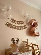 Enyeopd Rose Gold Number Balloons – 12 & 21 Large 40-inch Birthday, Proposal & Celebration Decorations