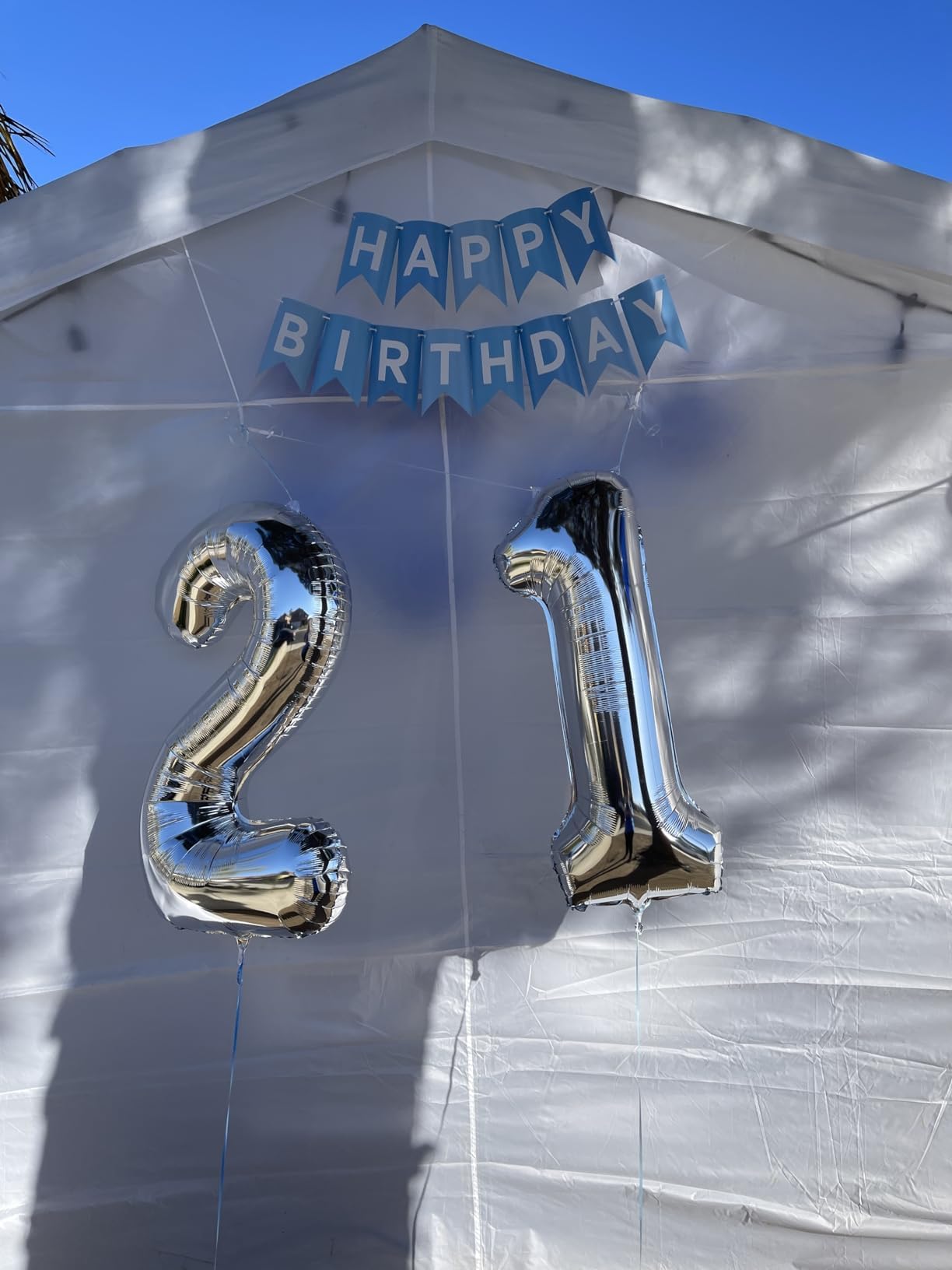 Enyeopd Silver 12-Number Balloons, 40-Inch Frozen Finish for Birthdays, Weddings, and Milestones