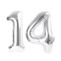 Enyeopd Silver Balloon Number 14 – 40 Inch Birthday & Celebration Balloons