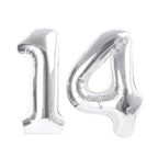 Enyeopd Silver Balloon Number 14 – 40 Inch Birthday & Celebration Balloons