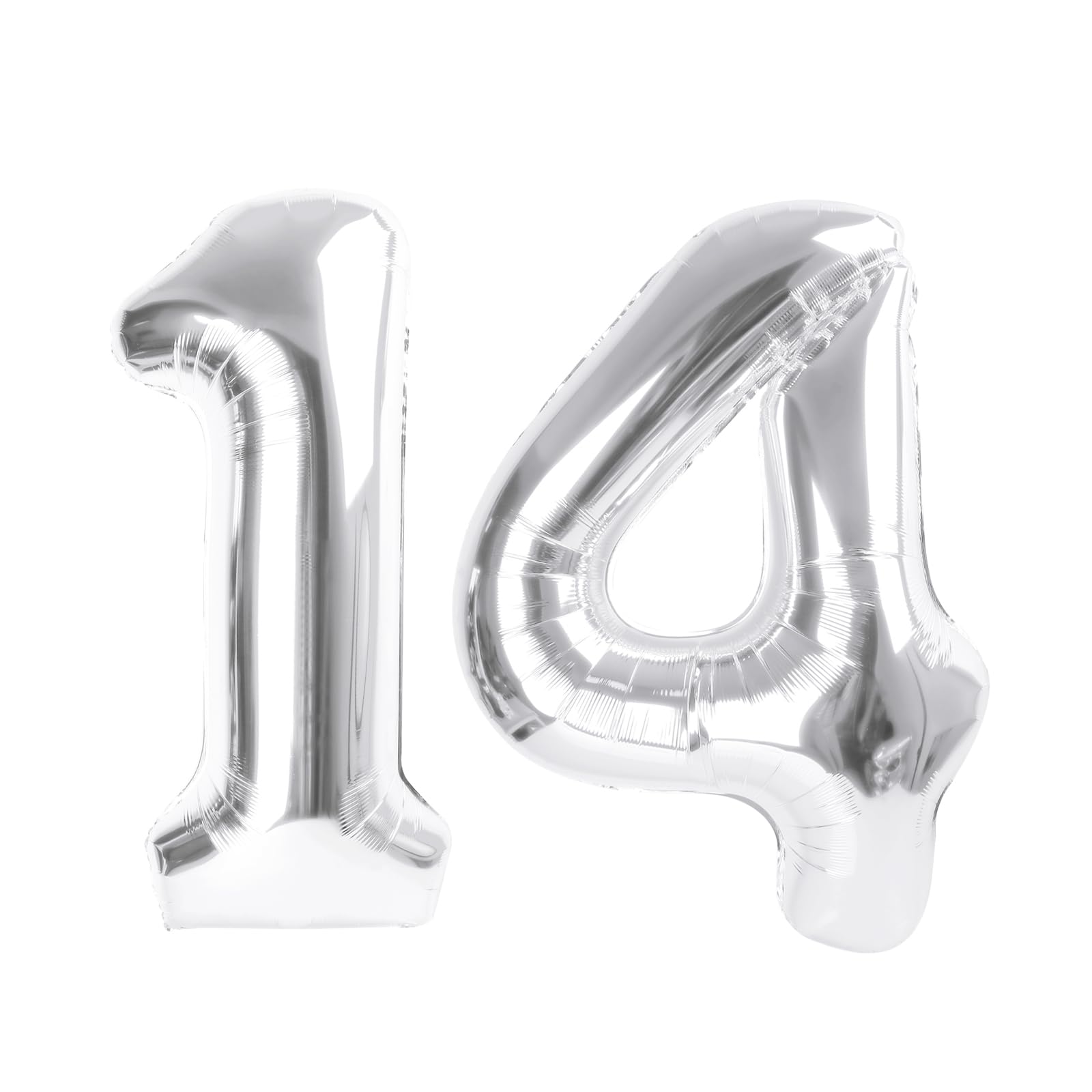 Enyeopd Silver Balloon Number 14 – 40 Inch Birthday & Celebration Balloons
