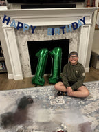 Enyeopd 40-Inch Number Balloons – 6th & 7th Birthday Decor, Milestone Numbers for 6th, 16th, 26th, 60th, 2026 Celebrations