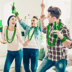 EOBOH St Patrick's Day Necklaces – 240 Green Beads, 33-Inch Parade & Party Favors