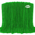 EOBOH St Patrick's Day Necklaces – 240 Green Beads, 33-Inch Parade & Party Favors