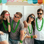 EOBOH St Patrick's Day Necklaces – 240 Green Beads, 33-Inch Parade & Party Favors