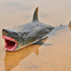 EOIVSH Megalodon Shark Toy - Realistic Plastic Sea Creature Figure for Collection, Bath Toy, and Cake Topper