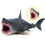 EOIVSH Megalodon Shark Toy - Realistic Plastic Sea Creature Figure for Collection, Bath Toy, and Cake Topper