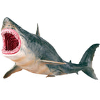 EOIVSH Megalodon Shark Toy - Realistic Plastic Sea Creature Figure for Collection, Bath Toy, and Cake Topper