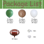Eopelsm Football Balloon Garland Arch Kit 131Pcs Sage Green & Coffee Brown – Super Bowl & Sports Theme Party Decor
