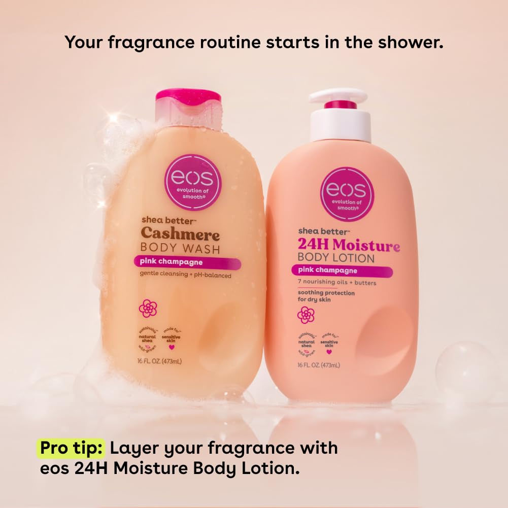 EOS Shea Better Cashmere Body Wash - Pink Champagne (473ml)