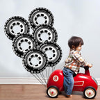 Eostankr 30 Inch Wheel Balloons - Race Car Tire Balloons (6-Pack) for Birthday Parties