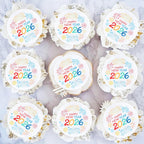 Ercadio 48-Piece New Year 2026 Cupcake Toppers – Firework Picks for Cakes, Cookies & Desserts